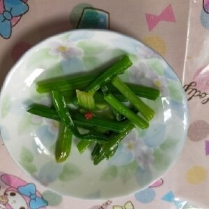 空芯菜の塩炒め